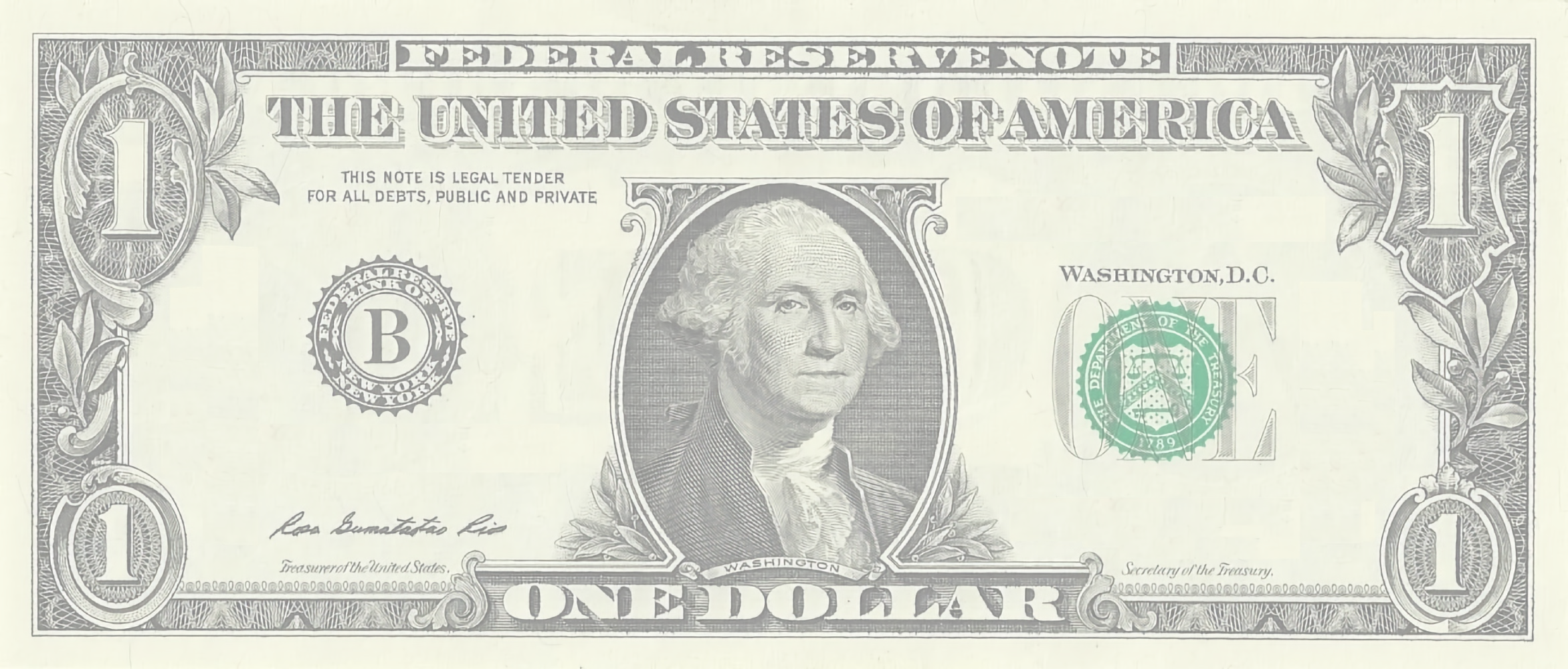 Align with dollar bill